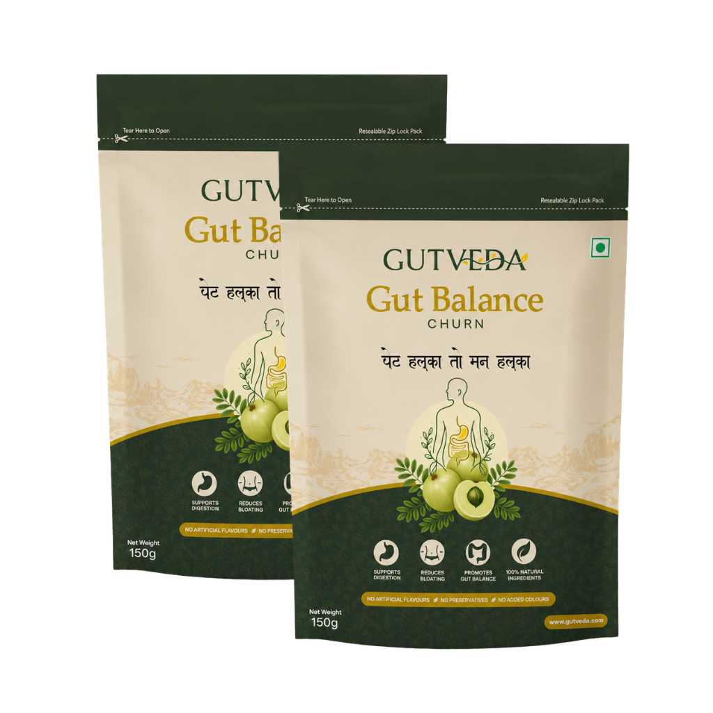 Gutveda Churn - A Trusted Formula for Gas, Heartburn, Digestion & Regular Bowel Cleansing